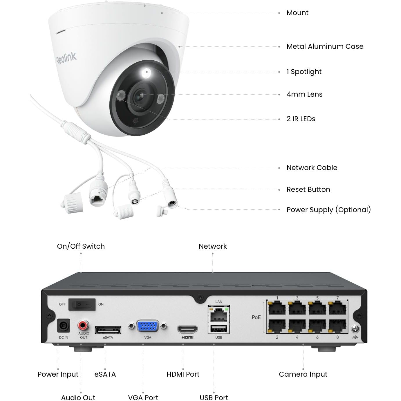 Buy Reolink,Reolink RLK8-1200D4-A 12MP Dome CCTV Camera System - Gadcet UK | UK | London | Scotland | Wales| Near Me | Cheap | Pay In 3 | Surveillance Cameras